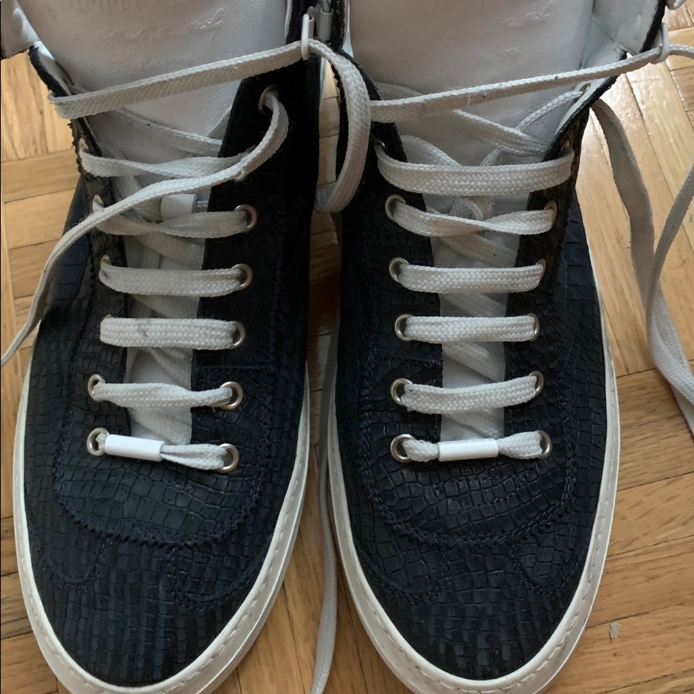 Jimmy choo leather sneakers for men